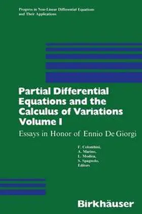 COLOMBINI / MARINO / MODICA |  Partial Differential Equations and the Calculus of Variations | Buch |  Sack Fachmedien