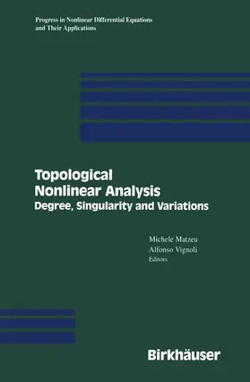 Matzeu / Vignoli |  Topological Nonlinear Analysis | Buch |  Sack Fachmedien