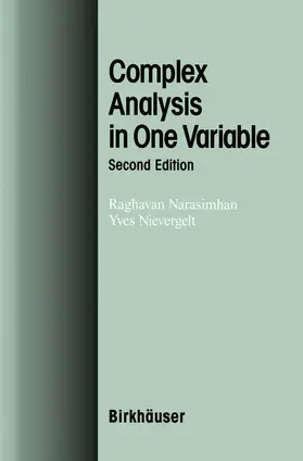 Nievergelt / Narasimhan |  Complex Analysis in One Variable | Buch |  Sack Fachmedien