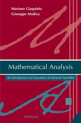 Giaquinta / Modica |  Mathematical Analysis | Buch |  Sack Fachmedien