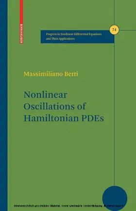 Berti | Nonlinear Oscillations of Hamiltonian PDEs | E-Book | sack.de