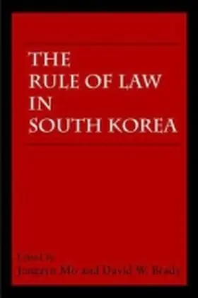 Mo / Brady |  The Rule of Law in South Korea | Buch |  Sack Fachmedien