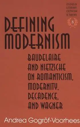 Gogröf-Voorhees |  Defining Modernism | Buch |  Sack Fachmedien