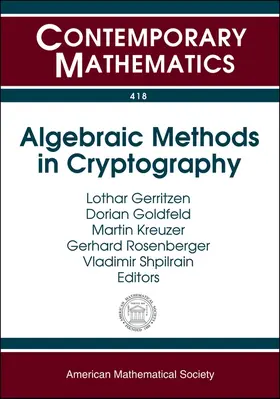 Gerritzen / Goldfeld / Kreuzer |  Algebraic Methods in Cryptography | Buch |  Sack Fachmedien