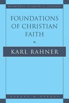 Rahner |  Foundations of Christian Faith | eBook | Sack Fachmedien