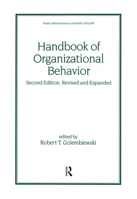 Golembiewski |  Handbook of Organizational Behavior, Revised and Expanded | Buch |  Sack Fachmedien