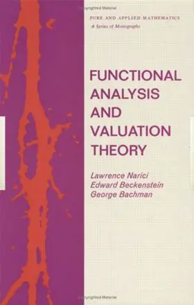 Narici |  Functional Analysis and Valuation Theory | Buch |  Sack Fachmedien