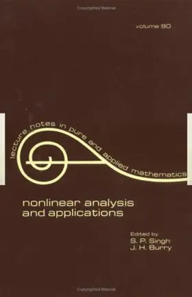 Singh / Burry | nonlinear analysis and applications | Buch | 978-0-8247-1790-2 | sack.de