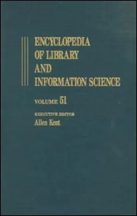 Kent |  Encyclopedia of Library and Information Science | Buch |  Sack Fachmedien