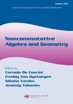 Concini / De Concini |  Noncommutative Algebra and Geometry | Buch |  Sack Fachmedien