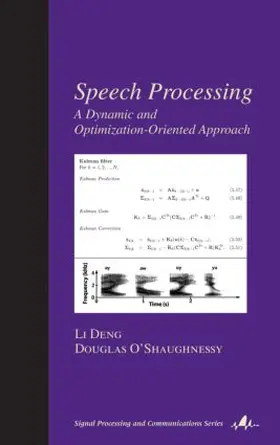Deng / O'Shaughnessy |  Speech Processing | Buch |  Sack Fachmedien