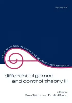 Liu |  Differential Games and Control Theory Iii | Buch |  Sack Fachmedien