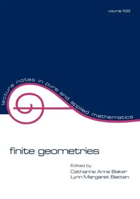 Baker |  Finite Geometries | Buch |  Sack Fachmedien