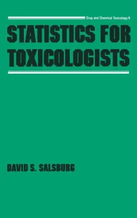 Salsburg |  Statistics for Toxicologists | Buch |  Sack Fachmedien