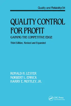 Lester / Enrick / Mottley Jr. |  Quality Control for Profit | Buch |  Sack Fachmedien