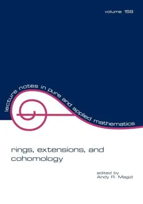 Magid |  Rings, Extensions, and Cohomology | Buch |  Sack Fachmedien