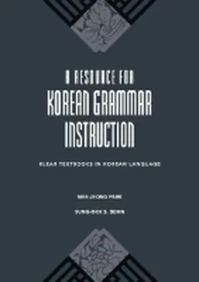 Park / Sohn |  A Resource for Korean Grammar Instruction | Buch |  Sack Fachmedien