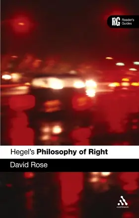 Rose |  Hegel's 'Philosophy of Right' | Buch |  Sack Fachmedien