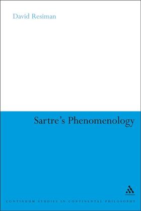 Reisman |  Sartre's Phenomenology | Buch |  Sack Fachmedien