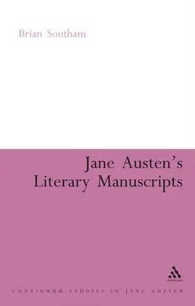Southam |  Jane Austen's Literary Manuscripts | Buch |  Sack Fachmedien