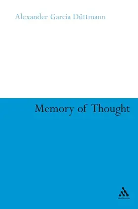 Düttmann |  Memory of Thought | Buch |  Sack Fachmedien