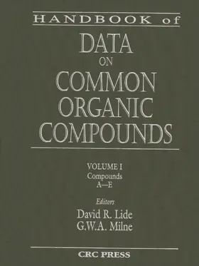 Lide / Milne |  Handbook of Data on Common Organic Compounds | Buch |  Sack Fachmedien
