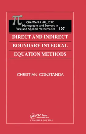 Constanda |  Direct and Indirect Boundary Integral Equation Methods | Buch |  Sack Fachmedien