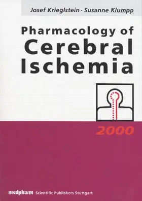 Krieglstein |  Pharmacology of Cerebral Ischemia | Buch |  Sack Fachmedien