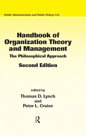 Lynch / Cruise |  Handbook of Organization Theory and Management | Buch |  Sack Fachmedien