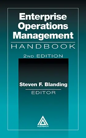 Blanding |  Enterprise Operations Management Handbook, Second Edition | Buch |  Sack Fachmedien