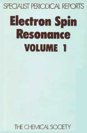 Norman | Electron Spin Resonance Vol 1 | Buch | 978-0-85186-751-9 | www2.sack.de