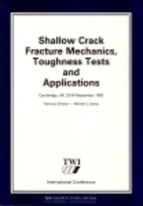 Cho |  Shallow Crack Fracture Mechanics Toughness Tests and Applications | eBook | Sack Fachmedien