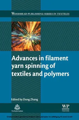 Zhang |  Advances in Filament Yarn Spinning of Textiles and Polymers | eBook | Sack Fachmedien