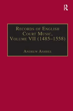 Ashbee |  Records of English Court Music | Buch |  Sack Fachmedien