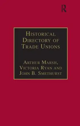 Marsh / Ryan |  Historical Directory of Trade Unions | Buch |  Sack Fachmedien