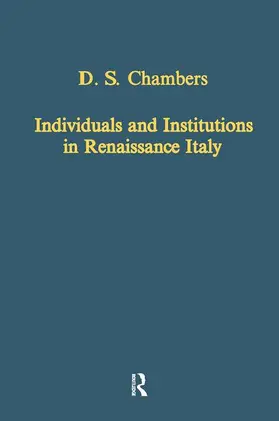 Chambers |  Individuals and Institutions in Renaissance Italy | Buch |  Sack Fachmedien
