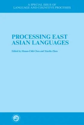Chen / Zhou |  Processing East Asian Languages | Buch |  Sack Fachmedien