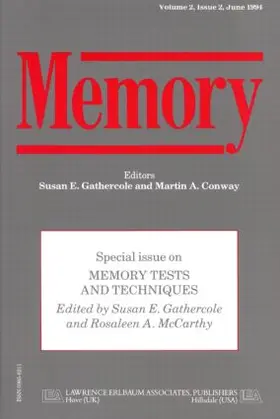 Gathercole / McCarthy |  Memory Tests and Techniques | Buch |  Sack Fachmedien