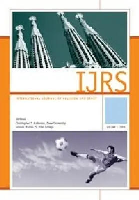 Anderson / Marino |  International Journal of Relgion and Sport: Volume 1 | Buch |  Sack Fachmedien