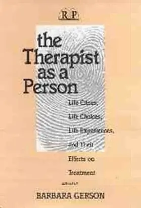 Gerson |  The Therapist as a Person | Buch |  Sack Fachmedien