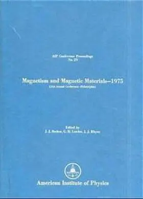 Becker |  Magnetism and Magnetic Materials 1975 | Buch |  Sack Fachmedien