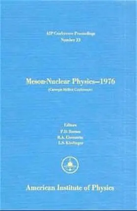Barnes |  Meson-Nuclear Physics 1976 | Buch |  Sack Fachmedien