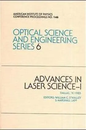 StWalley / Lapp |  Advances in Laser Science I 1985 | Buch |  Sack Fachmedien