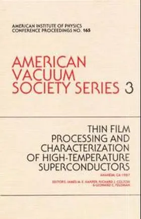 Harper |  Thin Film Processing:Hi-Tc Superconductors.AVS Series 3 | Buch |  Sack Fachmedien