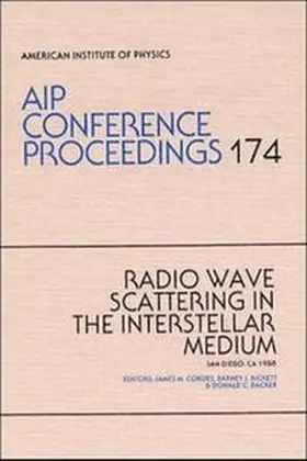 Cordes |  Radio Wave Scattering in the Interstellar Medium | Buch |  Sack Fachmedien