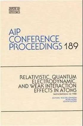 Johnson |  Relativistic ... Interaction Effects in Atoms | Buch |  Sack Fachmedien