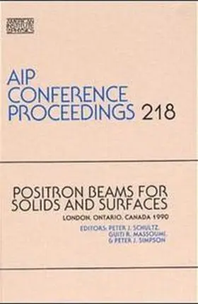 Schultz |  Slow-Positron Beam Techniques for Solids and Surfaces | Buch |  Sack Fachmedien