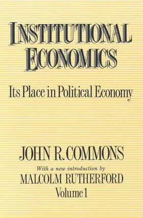 Commons / Sebesta |  Institutional Economics | Buch |  Sack Fachmedien