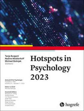 Burgard / Wedderhoff / Bošnjak |  Hotspots in Psychology 2023 | Buch |  Sack Fachmedien