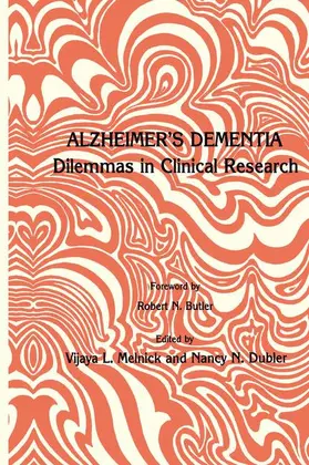 Dubler / Melnick |  Alzheimer's Dementia | Buch |  Sack Fachmedien